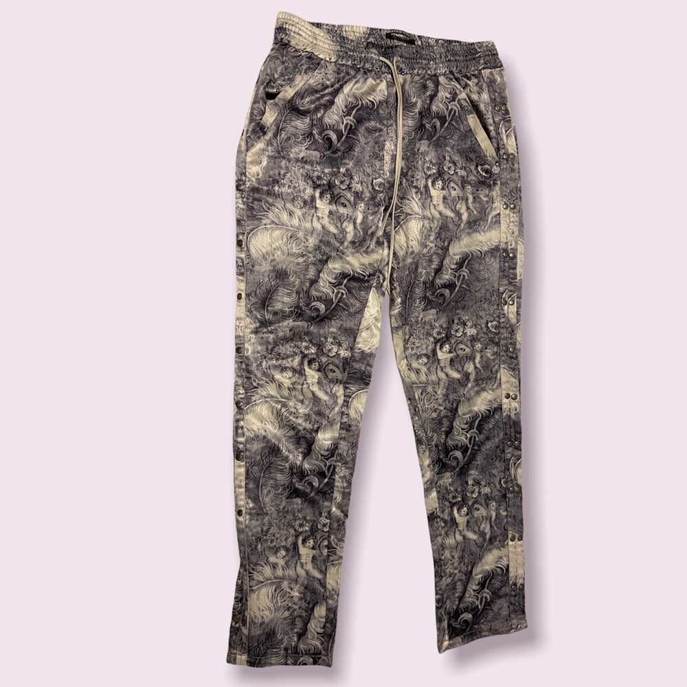 Scotch & Soda Black and Cream Patterned Joggers
